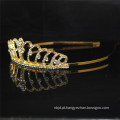 2017 Gold Wedding Rhinestone High Pageant Crowns para venda